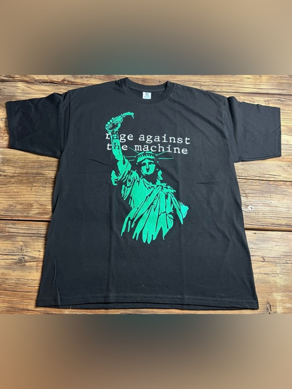 Rage Against The Machine Black Graphic Tee - Statue of Liberty New RATM